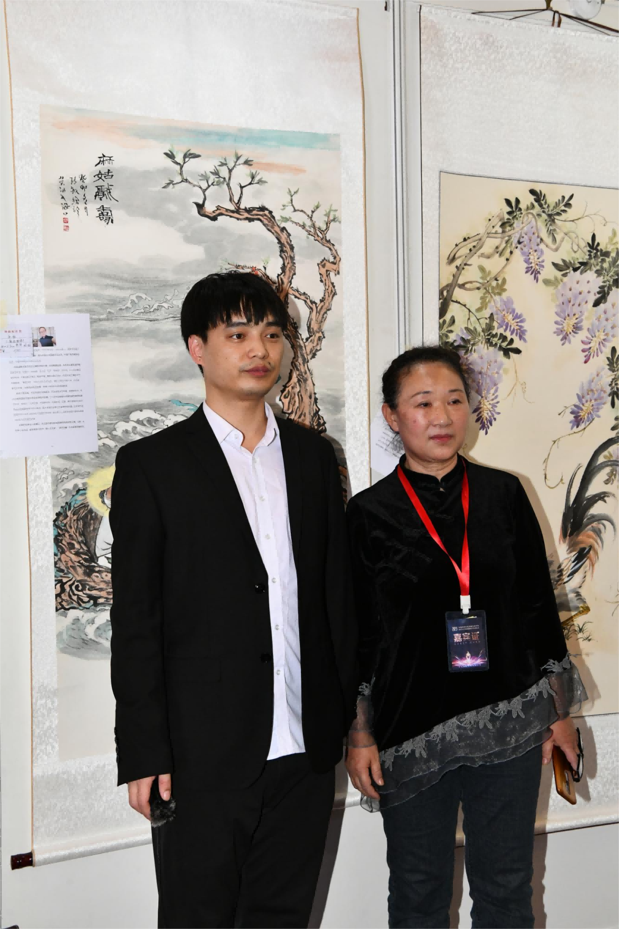 画家张敏受邀参加"北京书画展",其作品在展览中被藏家收藏_中国_直播