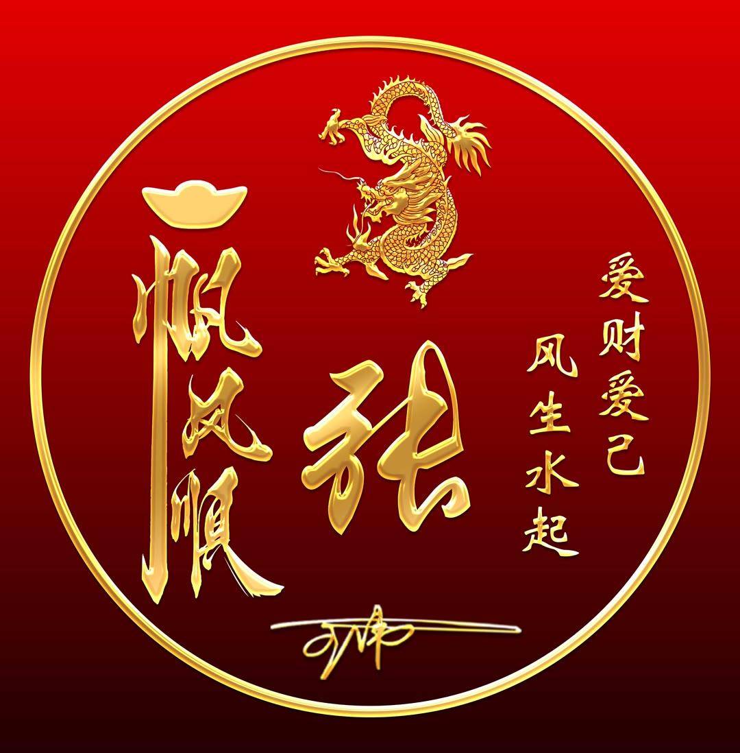 姓氏头像第916期,2024一帆风顺艺术签名头像,有你的名字吗