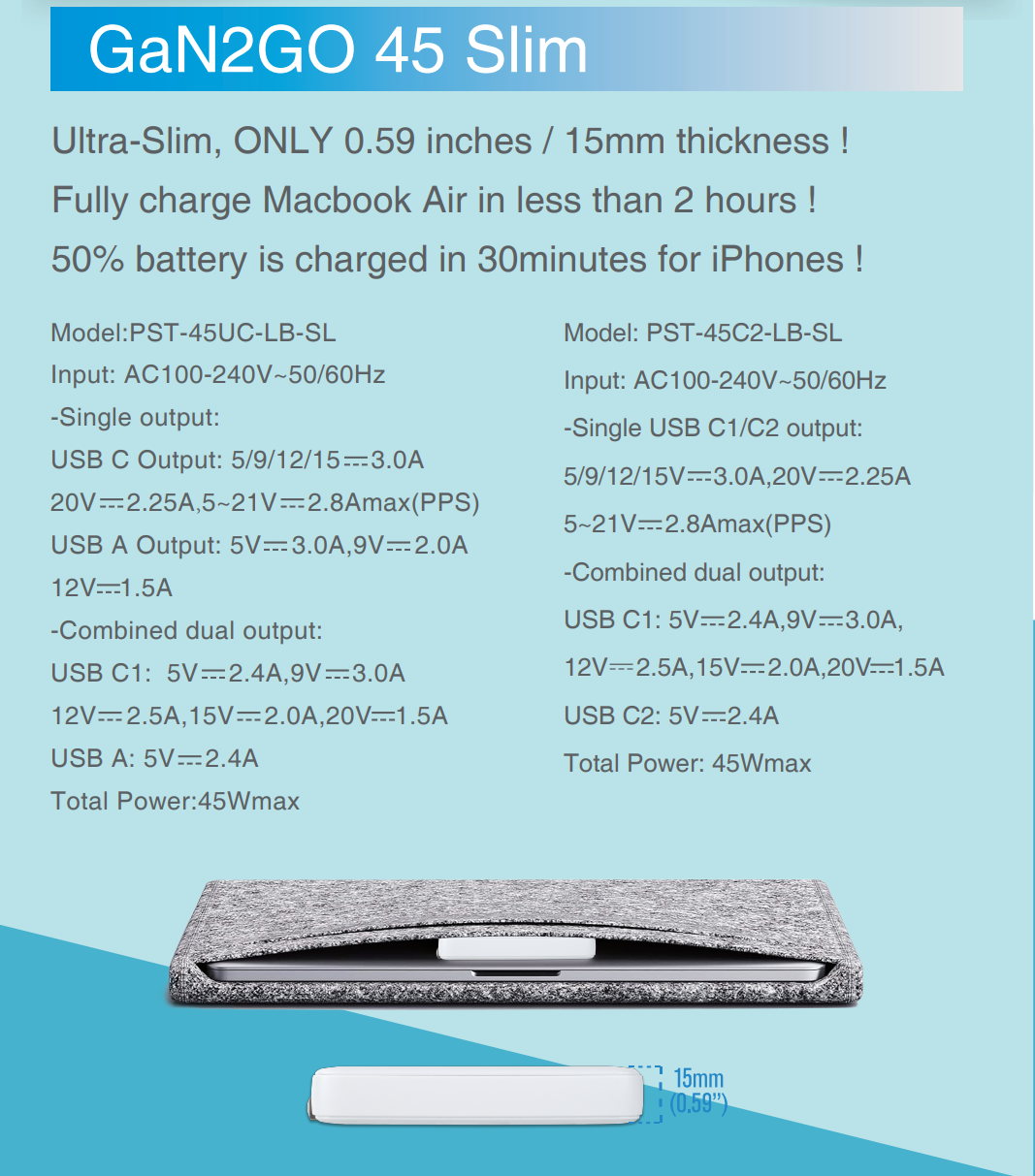 多家快充工厂推出7款usb-c超薄氮化镓充电器,充电功