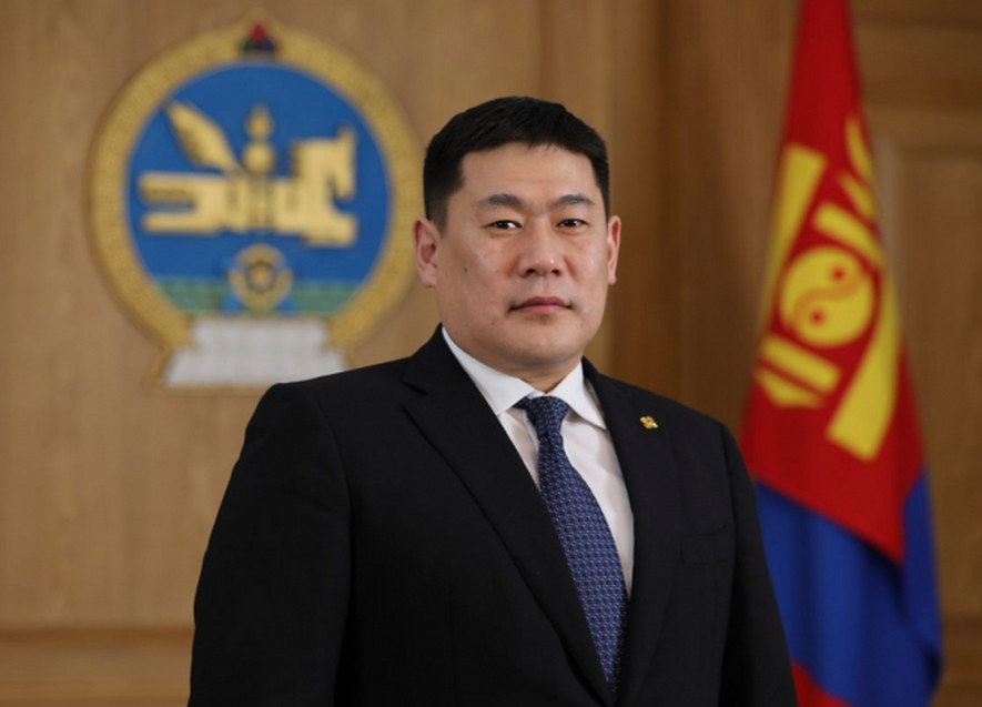 蒙古国总理奥云额尔登访问韩国,美国等西方国家,并和到访的法国总统