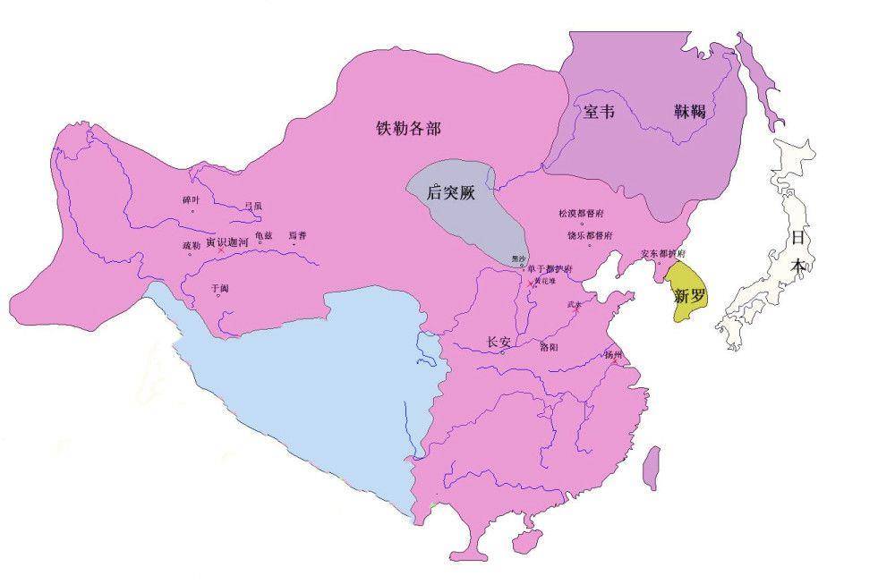 李世民地图图片