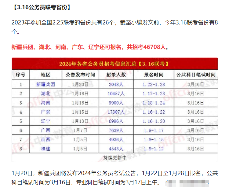 2024公務員省考的報名時間和考試時間_條件_職位_的