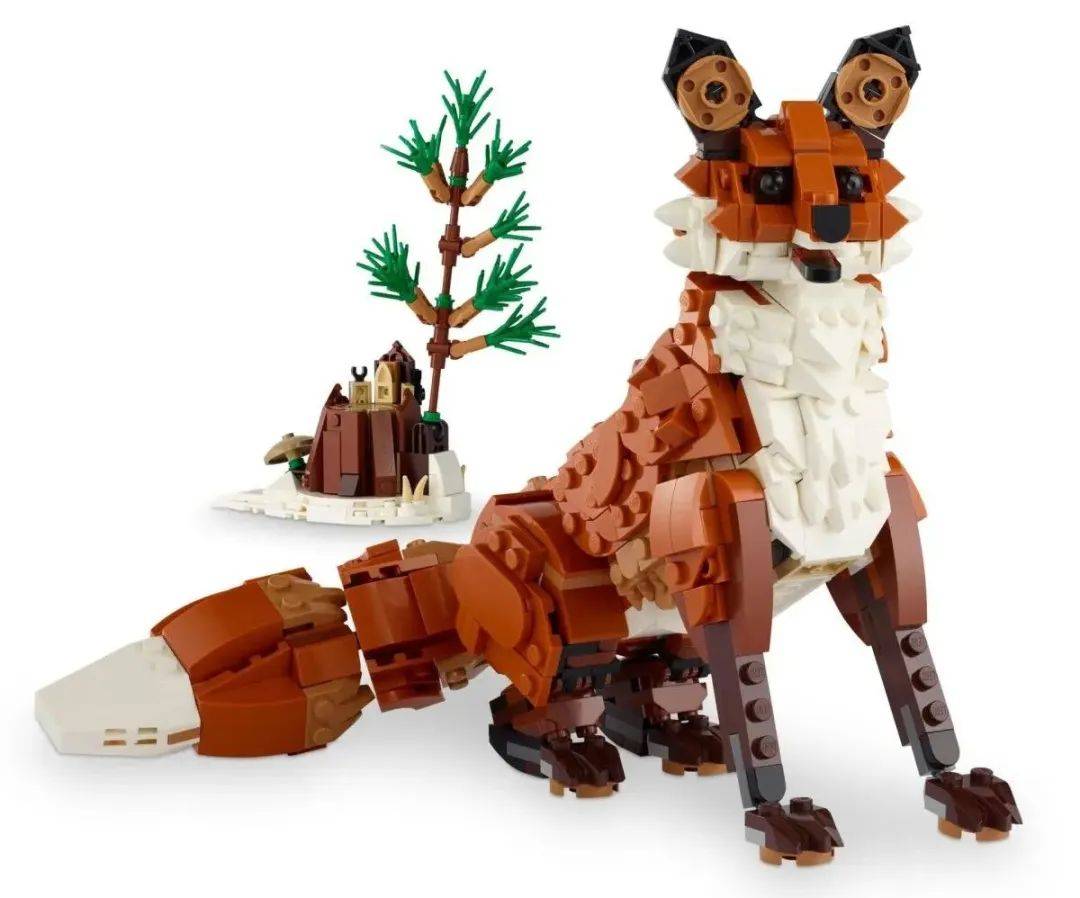 乐高创意百变3合1系列31158 森林动物:红色狐狸公布_套装_猫头鹰_树枝