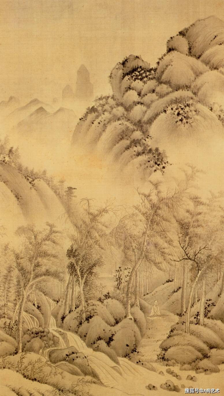 历代名画 董其昌 书画作品高清欣赏_山水_元人_图册