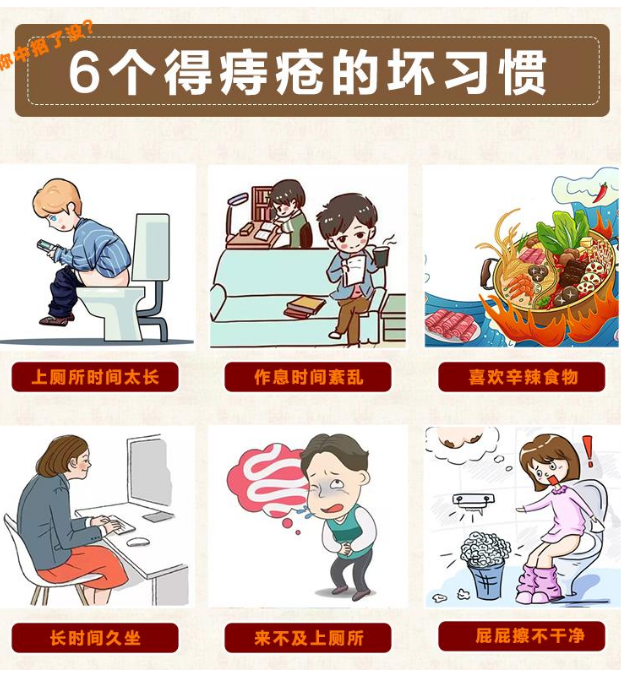 什么是痔疮,6个得痔疮的坏习惯?_肛门_厕所_时间