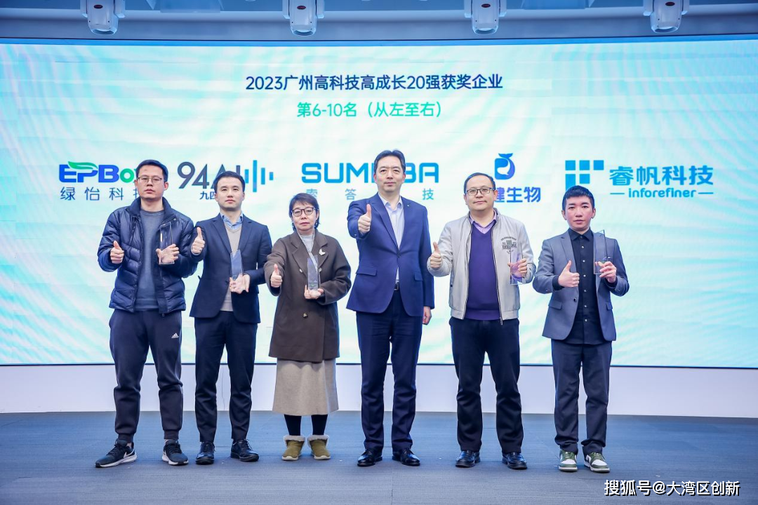 星为广州20强1-5名的获奖企业颁奖【2023广州明日之星颁奖环节】