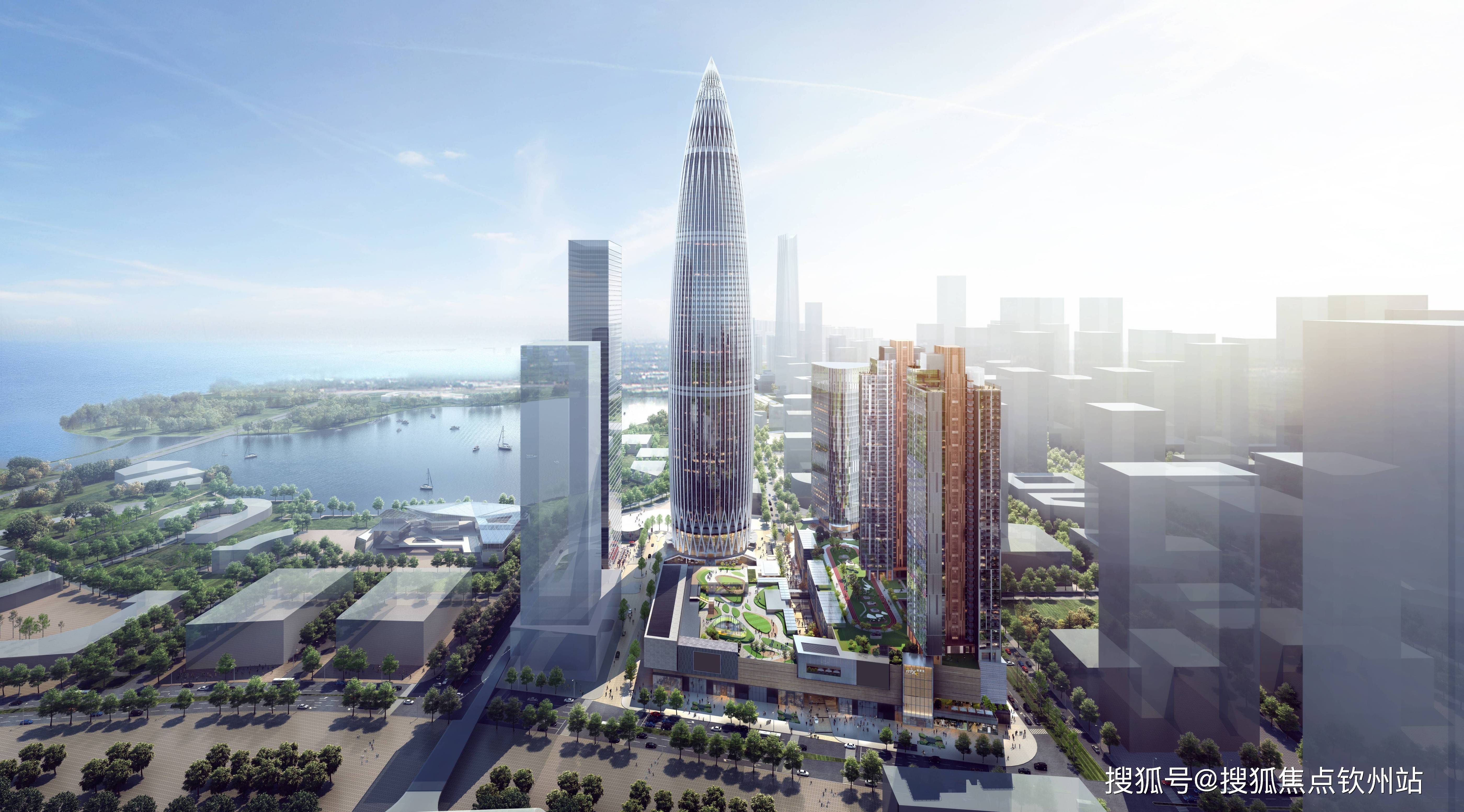 作为域内唯一自带金融产业的综合体,其极具特色的 华润银行总部大厦