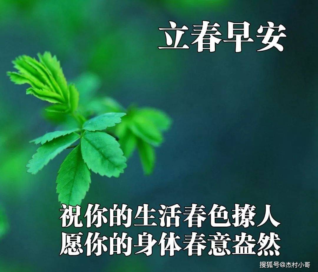 2月4日立春表情包图片大全,早上好精选立春祝福语大全_生活_季节_身体