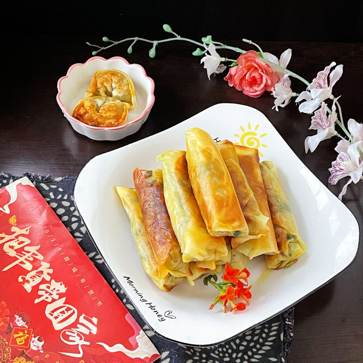 立春吃春卷,每一口都是春天的味道_美食_荠菜_冬笋