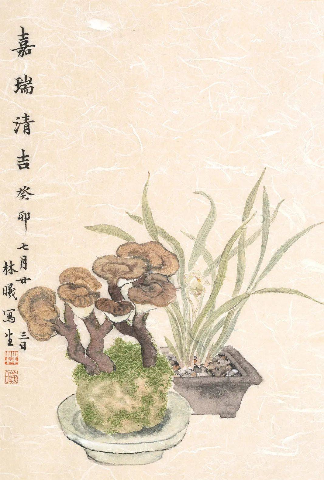 林曦的画|岁暮之时,以14张清供画,祝你清瑞嘉吉_佛手_腊梅_香气