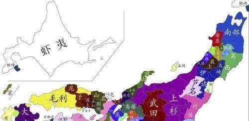 (北条早云占据伊豆之后的战国大名形势图)北条早云虽然年纪不小,但并