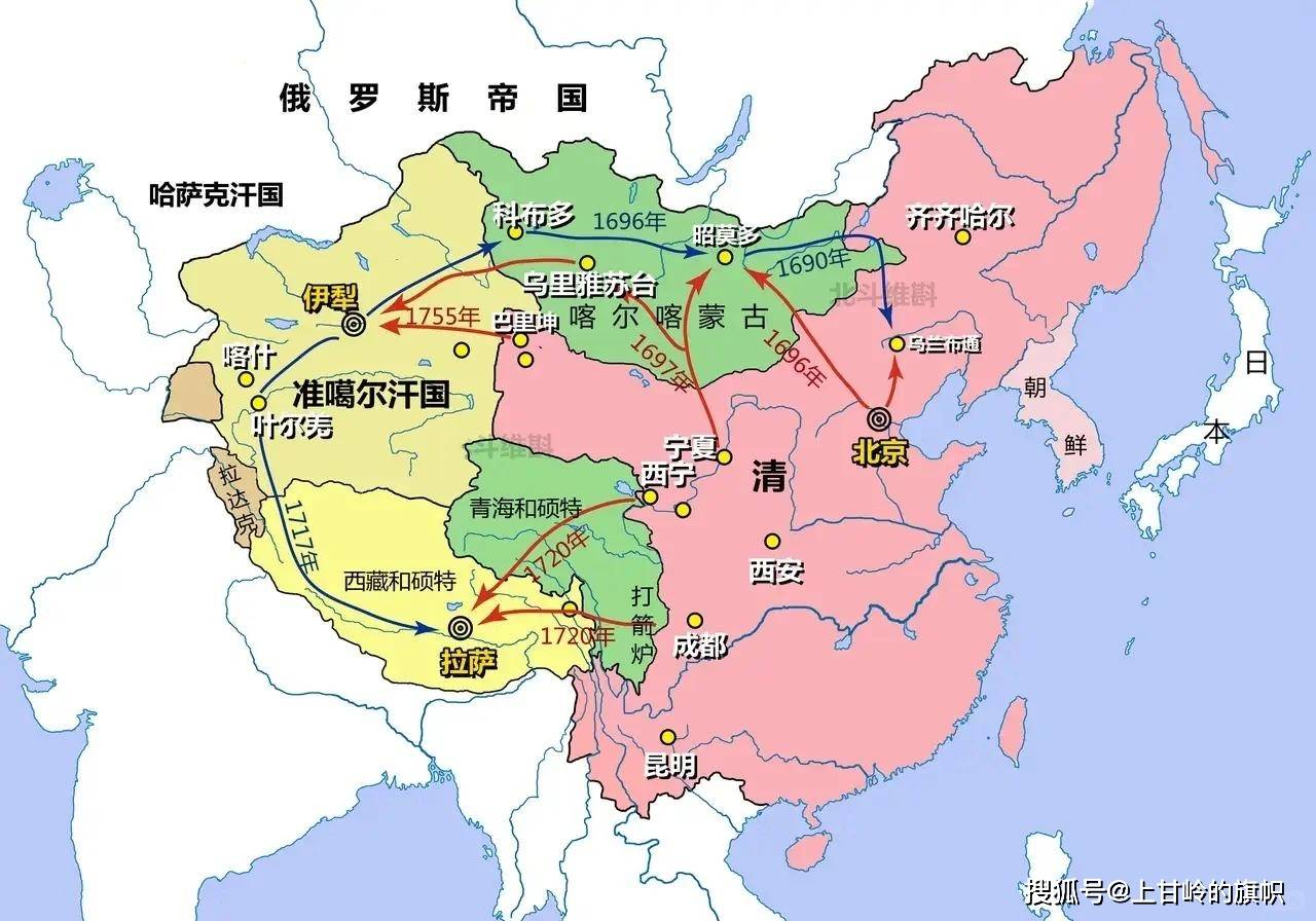 古代中国简史:清朝的疆域和行政区划
