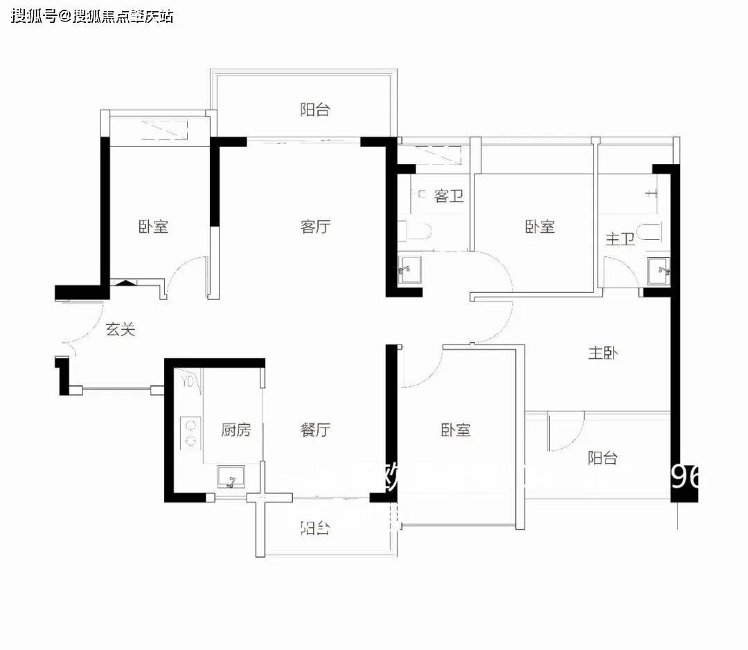 cad户型图简单图片