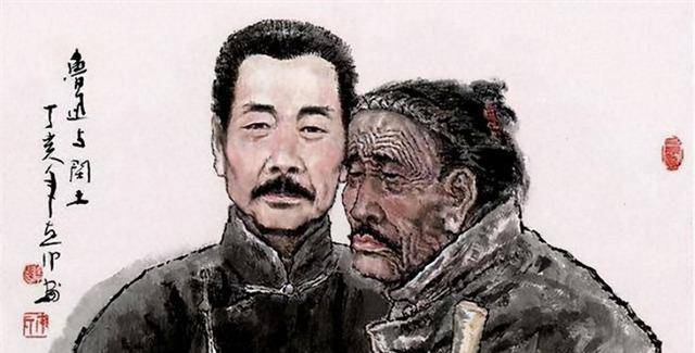 当鲁迅友好地跟章运水打招呼时,他却卑身叫出一声"老爷",当鲁迅想要