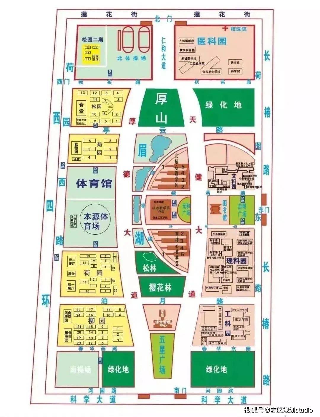 郑州大学新校区地图图片