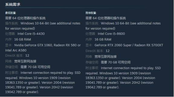 操作系统:windows10 64bitcpu:i5-4430内存:16gb显卡:gtx1060储存空间