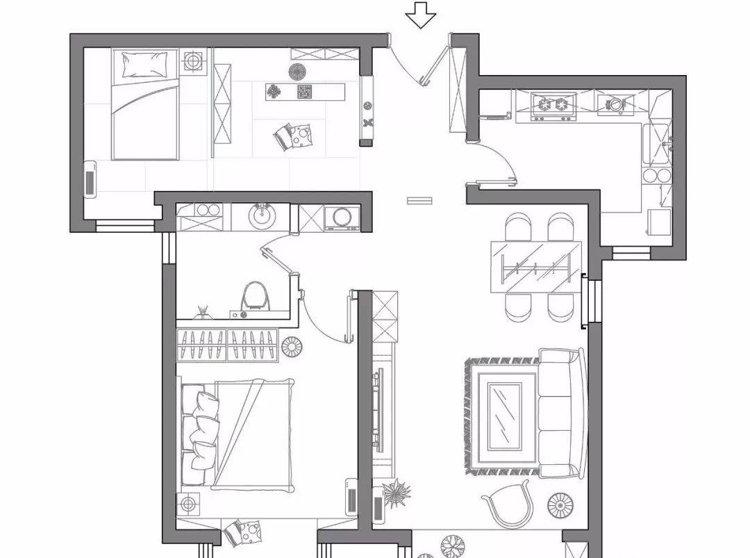 88平米小户型,打造榻榻米茶室,享受悠闲惬意的生活时光_空间_的设计