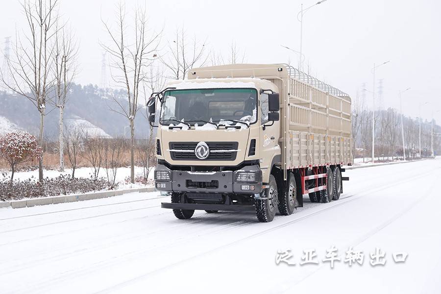 东风8x4全驱重卡大马力仓栅式越野卡车工地专用车越野专用车