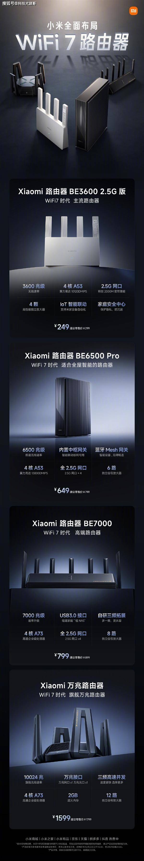 戴尔全新xps 14笔记本上市;一图了解小米四款wi-fi 7路由器_搭载