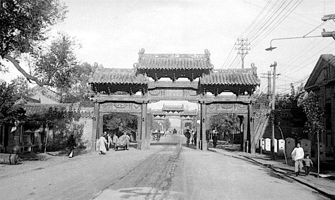 辽宁沈阳1935年,美国人镜头下的奉天城_大西门_明朝_位置