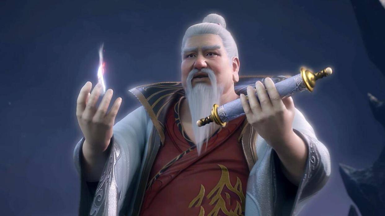 斗破苍穹:萧炎第2个斗尊老师到手,登场赠送2件宝物,后续全靠他吊打轩