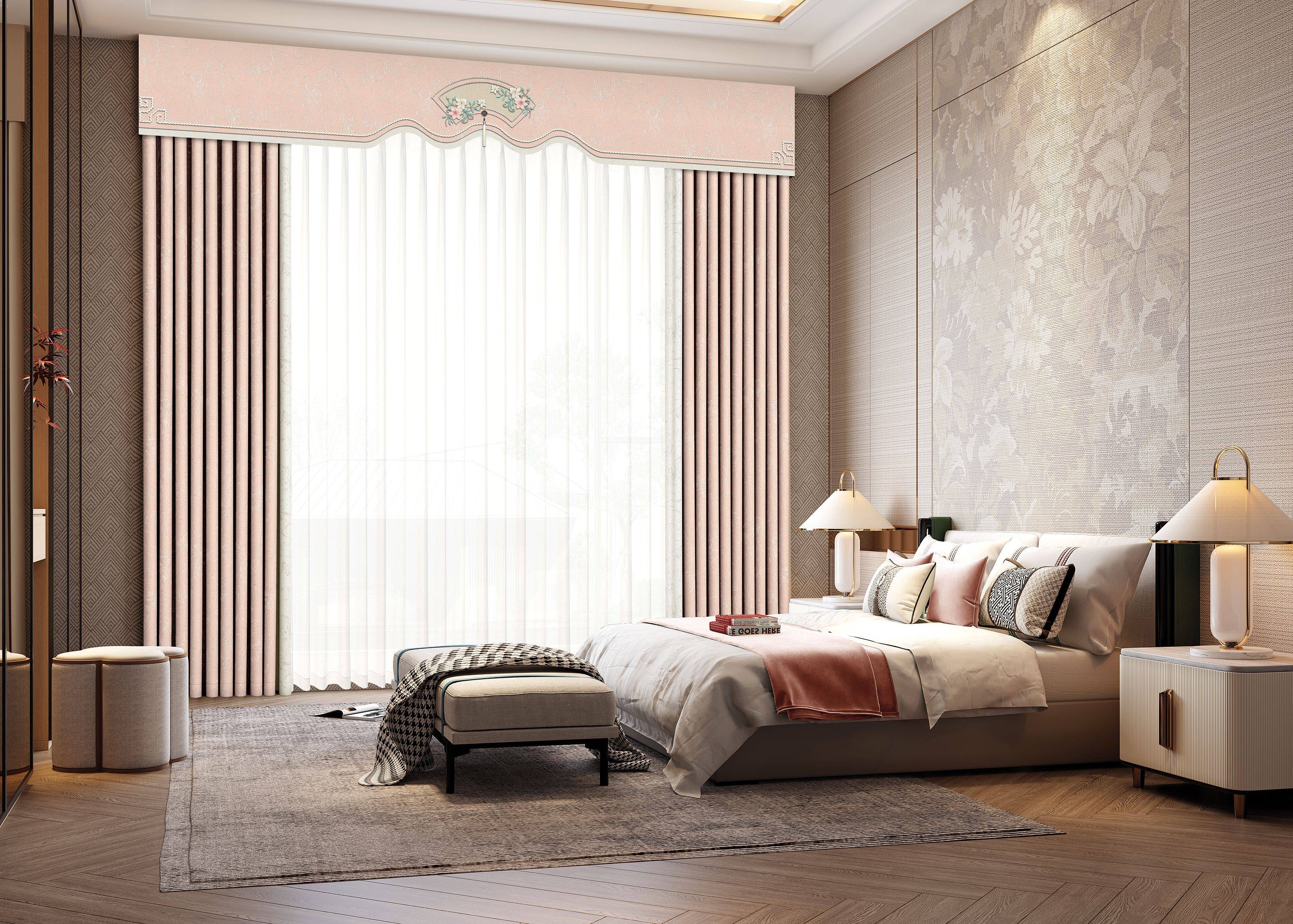 窗帘的颜色应与客厅的墙面和家具颜色相协调