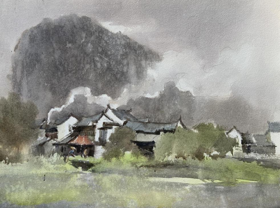 艺术赋能·文化南海|陈日新_创作_山村_乡村