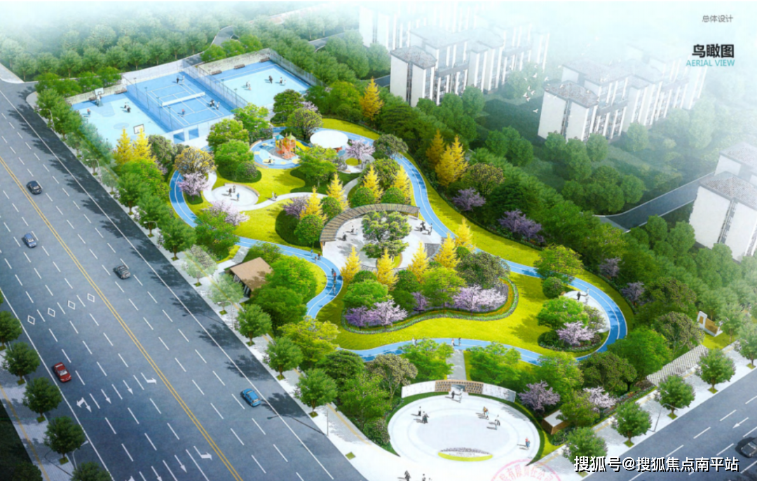 内部规划有篮球场,足球场,网球场,羽毛球场,泳游馆,击剑馆,乒乓球馆