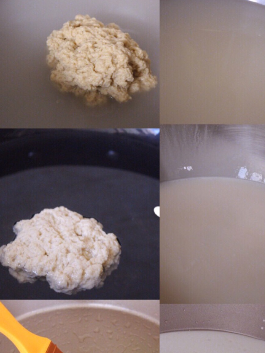 5,凉皮切细条,黄瓜切丝,蒜切末,面筋切块