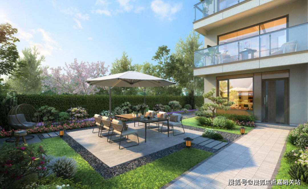 项目效果图下叠面积可观,延展出大家庭多种居住的可能性.