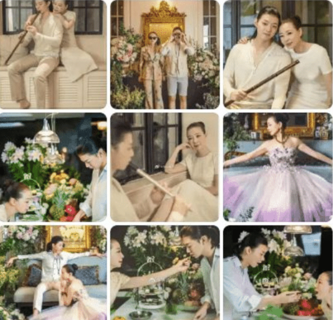 霍尊退圈后,跟妈妈仲小萍拍摄婚纱照流出,遭网友群嘲辣眼睛_陈露_儿子