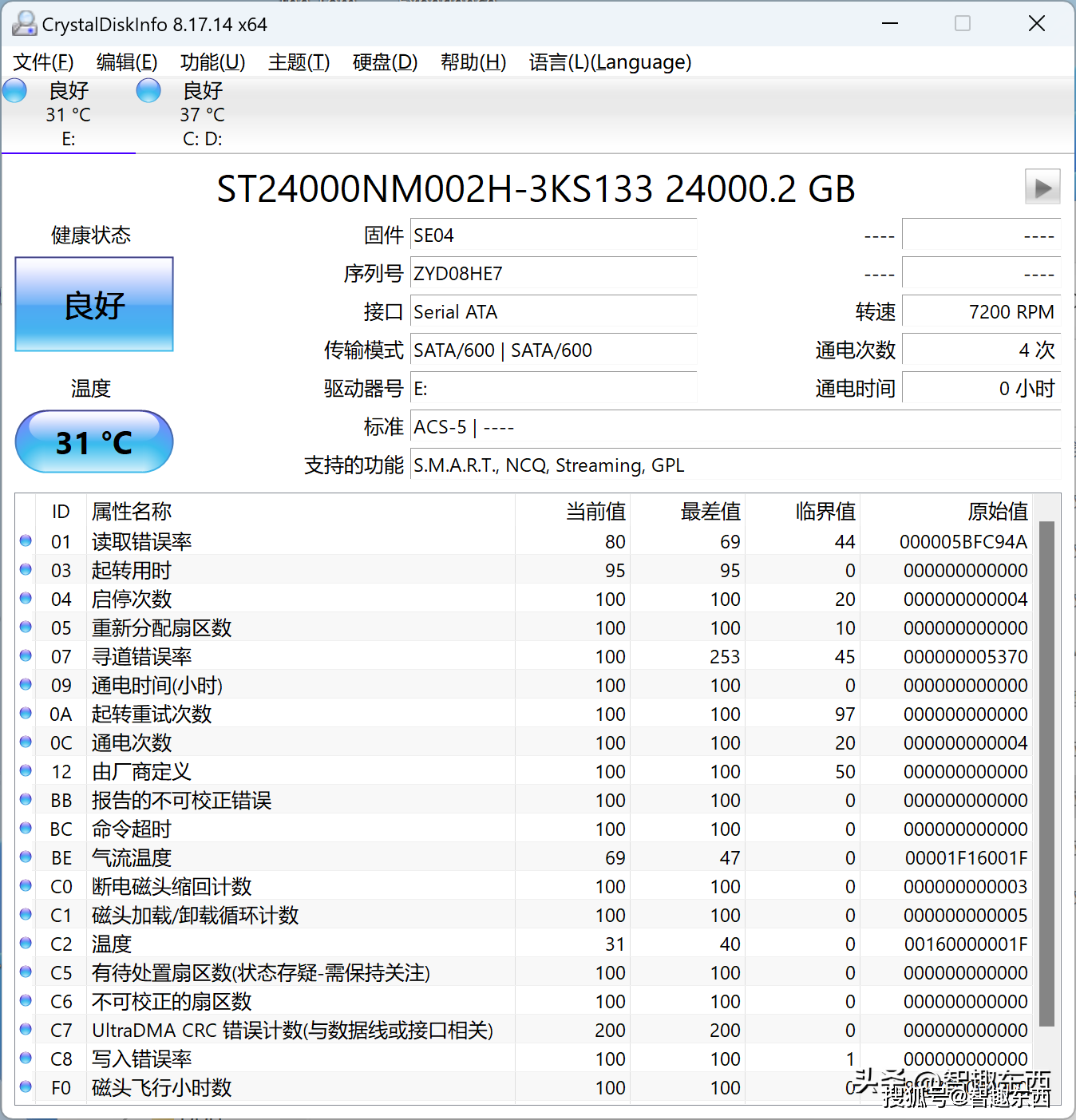 希捷银河4T评测图片