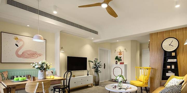 原创两厅两室北欧风装修清新显文艺美