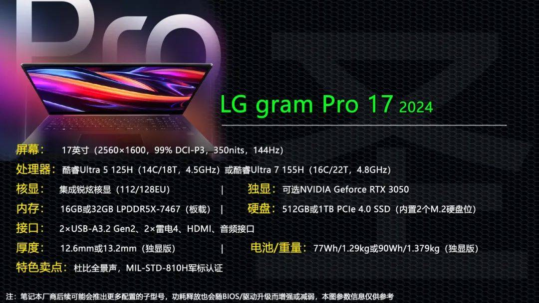 lg gram pro 17有何特别之处?_独显_ultra_产品