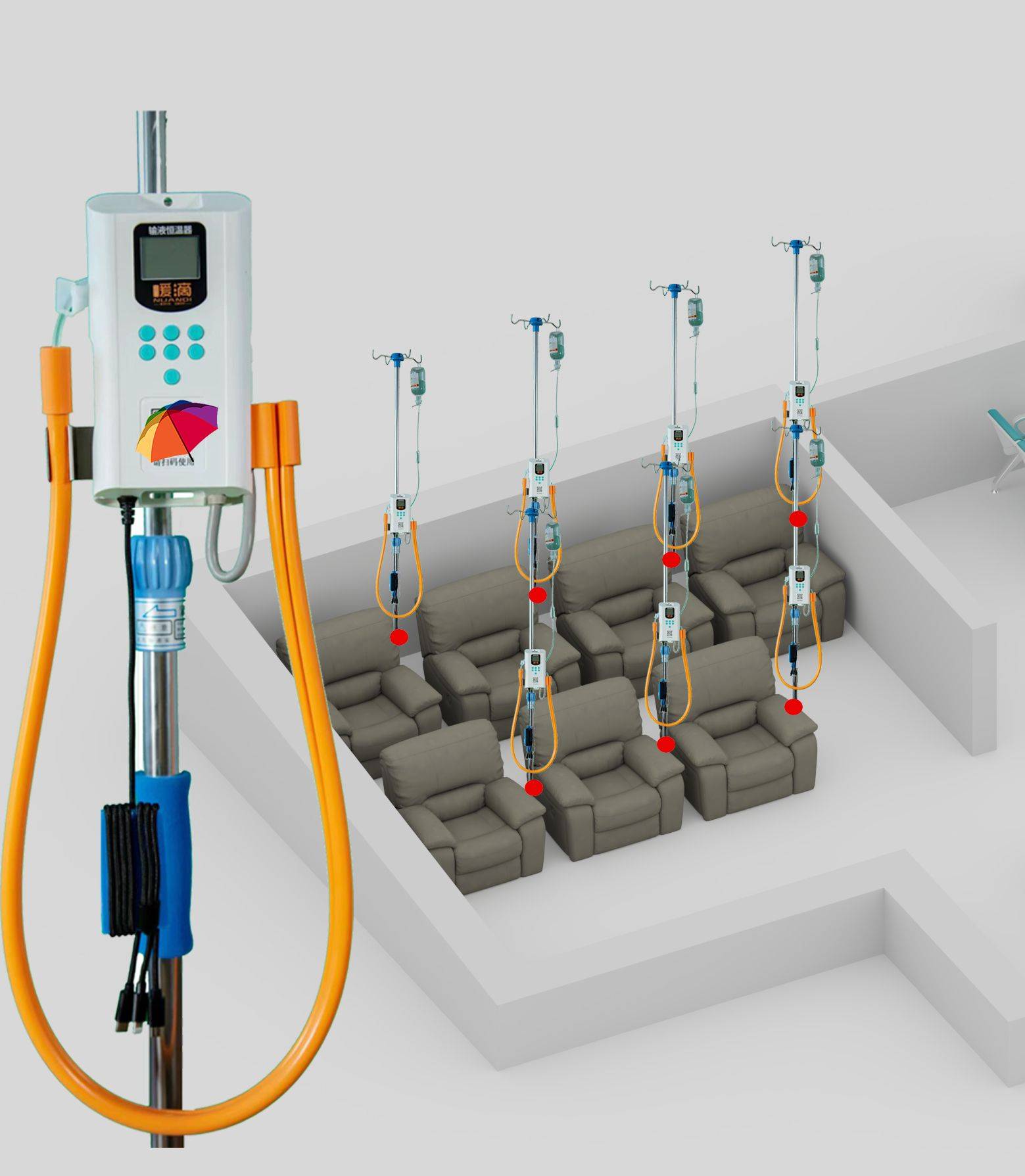 共享输液宝历时三年研发,一机多用,共享模式更加深入人心!