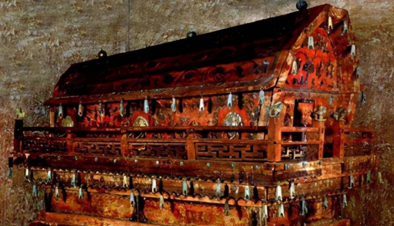 墓中男女并排相伴,脸上面具成"镇馆之宝"_辽国_墓室_公主