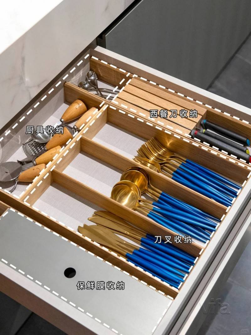 细节之处显匠心 vifa威法橱柜抽屉设计彰显收纳智慧_厨房_物品_空间
