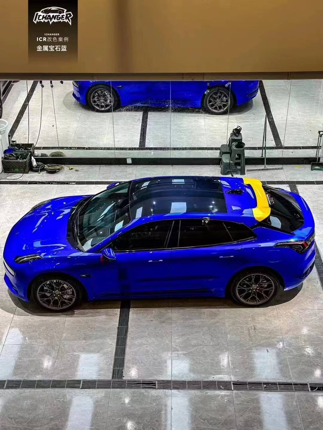 ichanger改色膜金属宝石蓝,改一款宝藏颜色