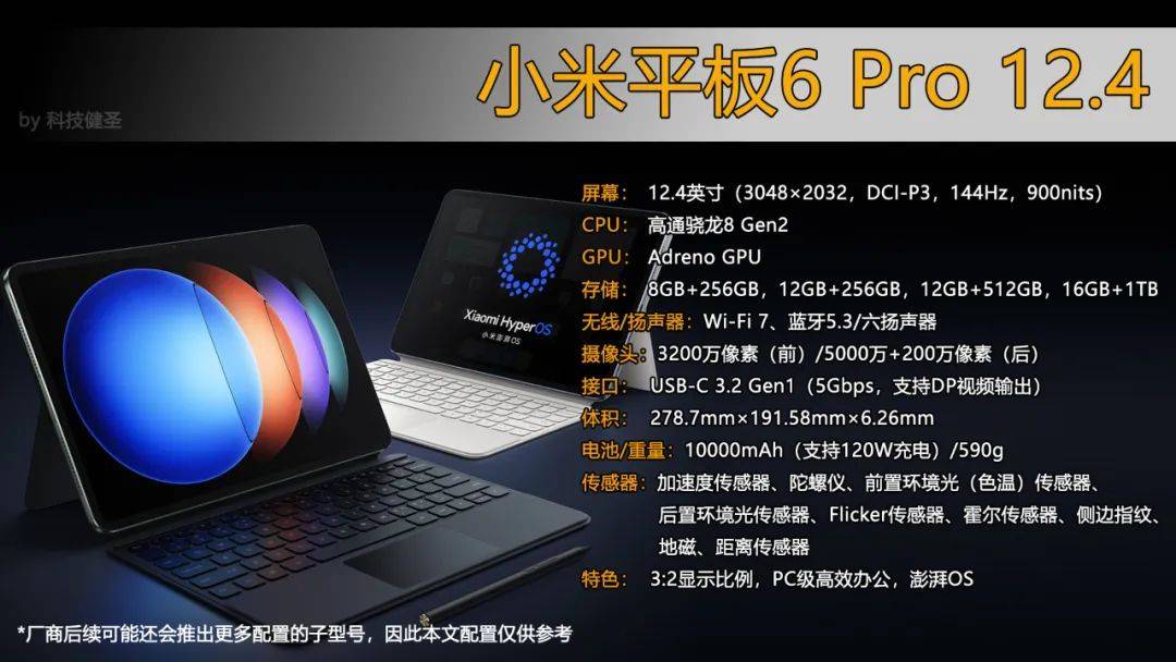 没有短板的顶配平板 小米平板6s pro 12.4解读 3299元起值不值?