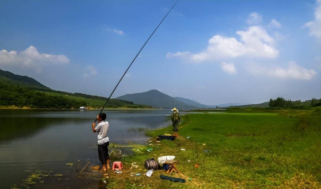 南京长江钓鱼图片