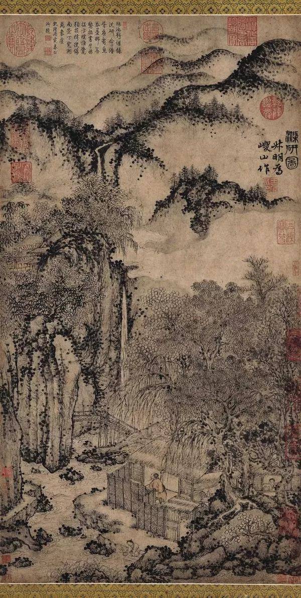 《涤砚图》源自北美重要私人珍藏,被董其昌誉为"奇品",是王蒙中岁作品