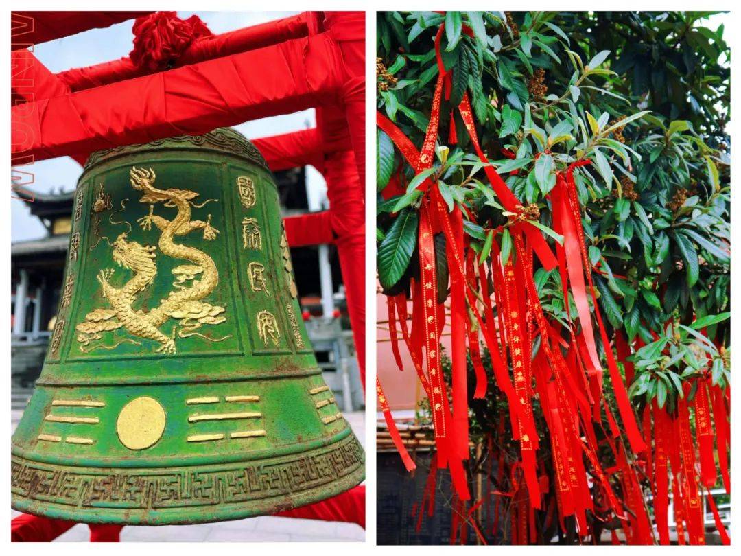 今年是龙年,长春观的古建筑都饰有金龙图腾,预示吉祥