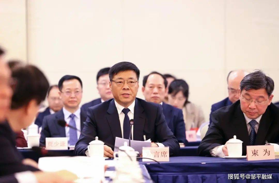 山东代表团举行开放团组会议山东魏桥创业集团董事长张波代表发言