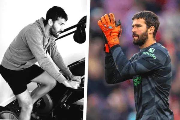 阿利松分享康复训练照片其经纪人否认他将在今夏离队的传闻