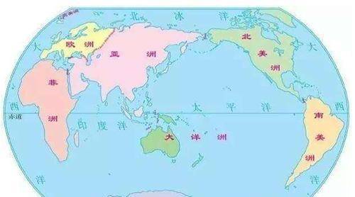 世界地图七大洲简图图片