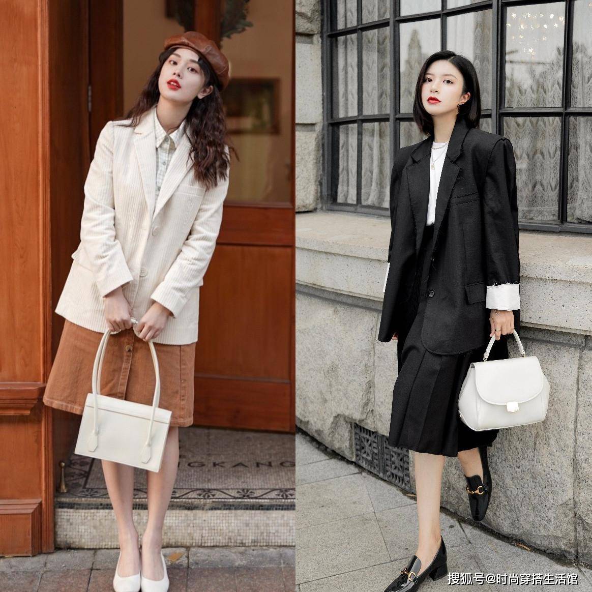 方式,就难免让人想到气质的小西装外套,作为通勤休闲风十足的时尚单品