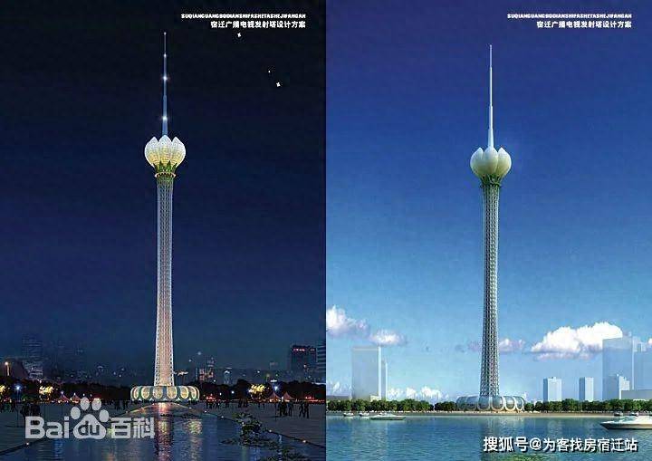 宿迁电视塔排名世界高塔24位.