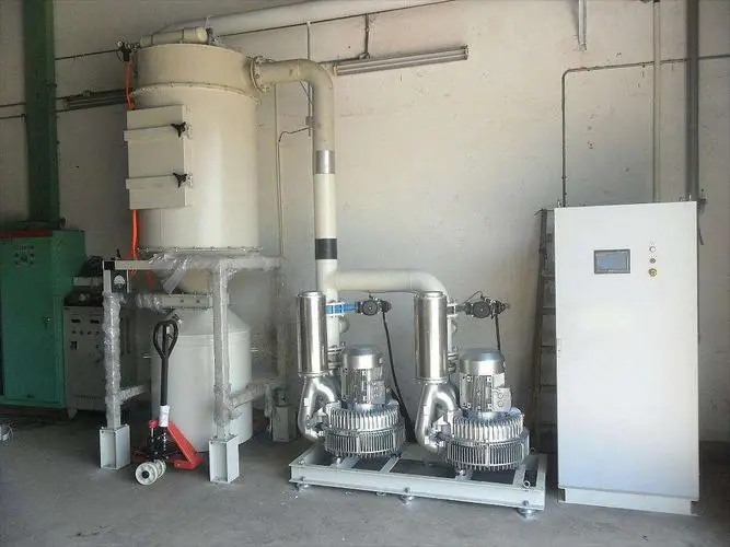 真空清扫系统在玻璃厂包装工序中的应用