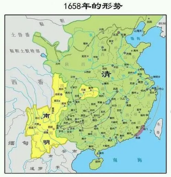 李自成时期地图图片