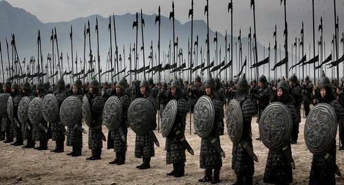 唐朝军队摸索出了一套用长槊对付骑兵的有效战术.